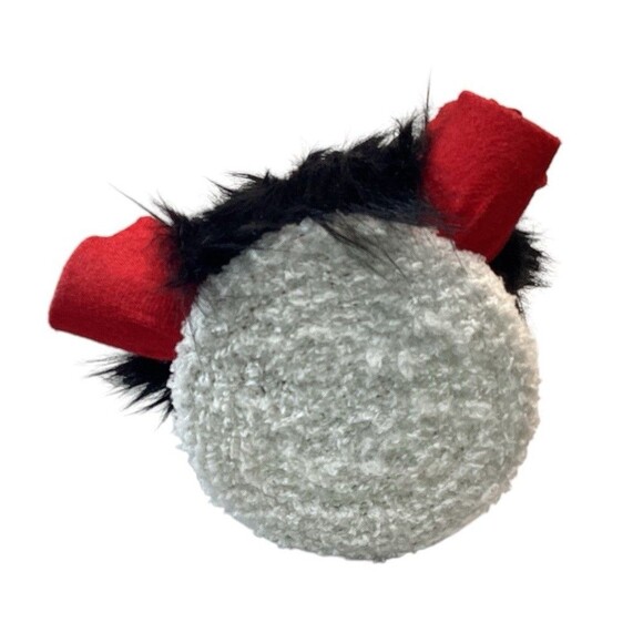 Lady Bug Gnome Shelf Sitter Plush Handmade Red Black White Measures 10” - Picture 4 of 4
